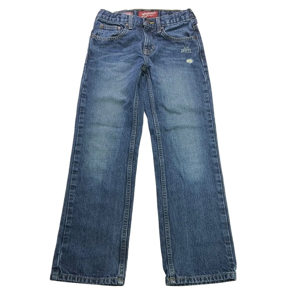 Arizona Jean Co. Other - Arizona Blue Jeans Kids 10‎ Regular Straight Leg Factory Distressed Adjustable